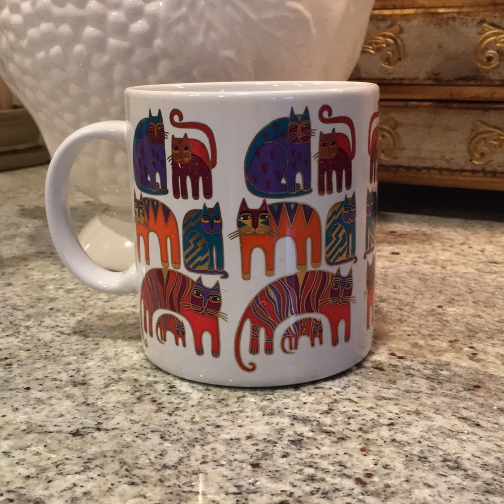 1988 Laurel Burch Fantastic Felines Vintage Mug